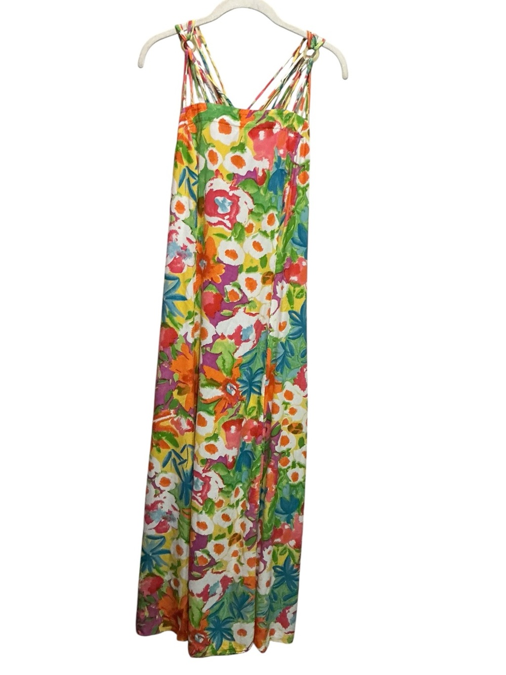 Howard Wolf Women’s Floral Print Design, Strappy Back Maxi Dress - Picture 3 of 14